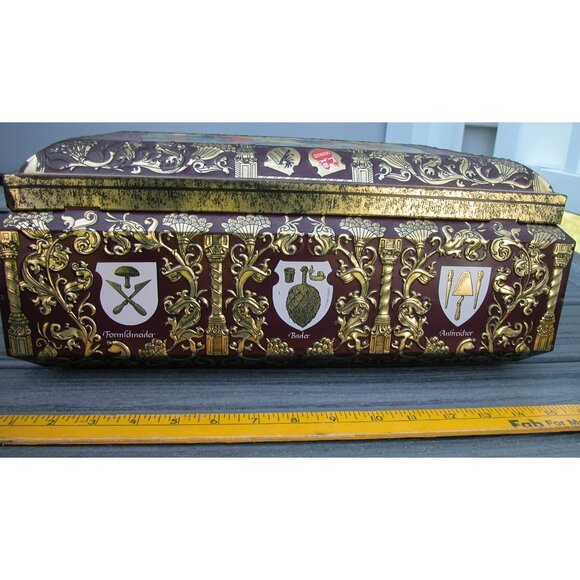 Vintage 1991 Otto Smidt West Germany Hinged Metal Cookie Box/Container - Picture 5 of 5